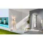 ANZZI Anchorage 60 in. 2-Jet Full Body Shower Panel System with Heavy Rain Head & Spray Wand, Brushed Steel thumbnail 10