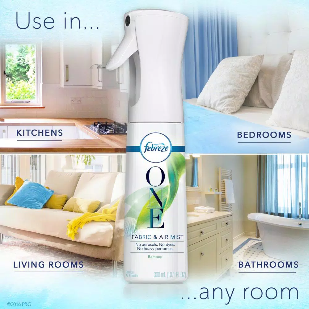 Febreze ONE Bamboo Scent Fabric and Air Freshener Mist, 10.1 oz