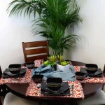 Elama Naina 16-Piece Modern Black Stoneware Dinnerware Set, Service for 4 thumbnail 3