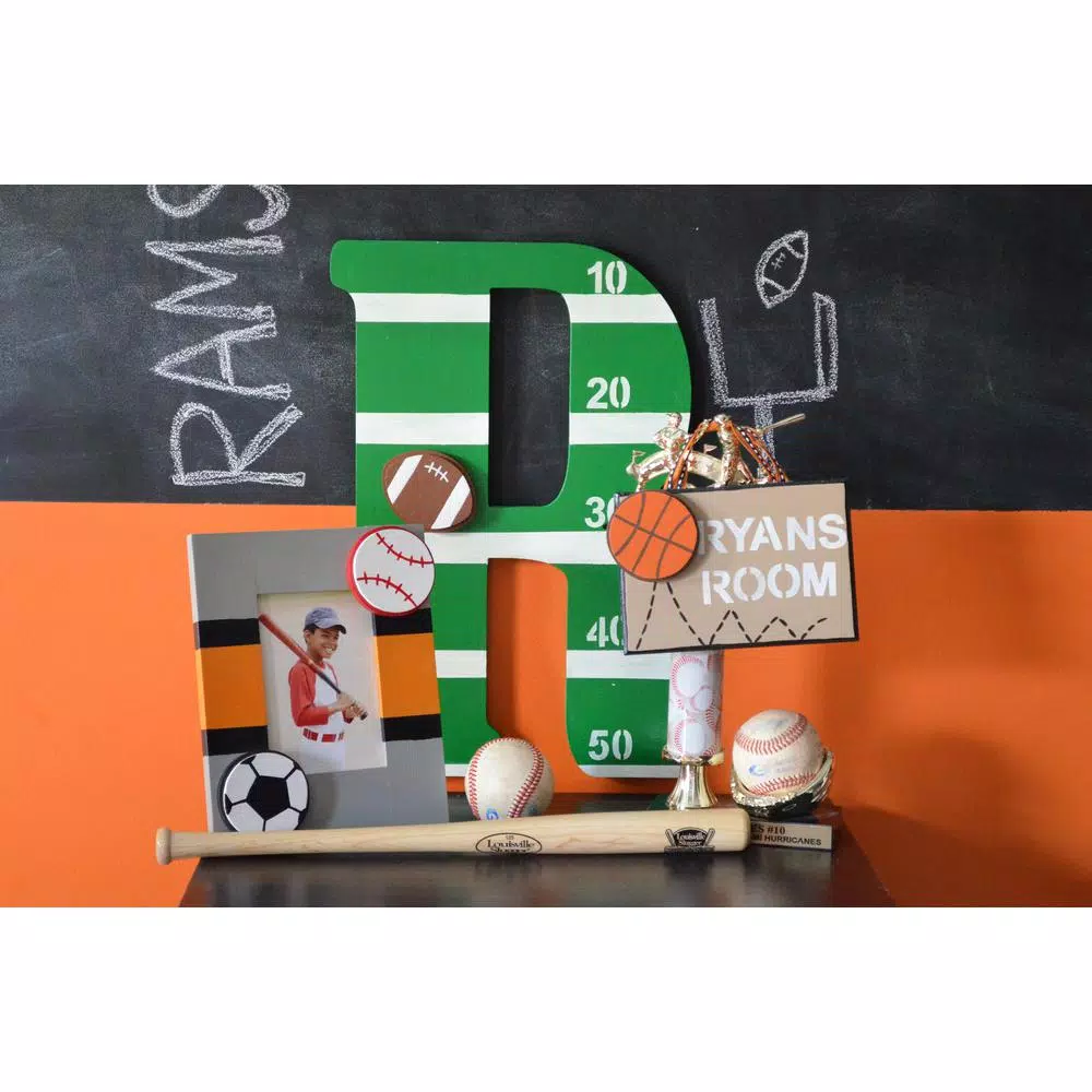 Jeff McWilliams Designs 15 in. Oversized Unfinished Wood Letter (R) - Industrial Style Wall Decor