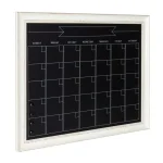 DesignOvation Macon Monthly Chalkboard Magnetic Calendar Wall Organizer with Decorative Frame thumbnail 2