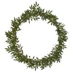 Nearly Natural 28 in. Artificial Olive Wreath with Lifelike Berries thumbnail 1