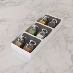 Lavish Home 3-Tiered Nonslip White Drawer Organizer thumbnail 5