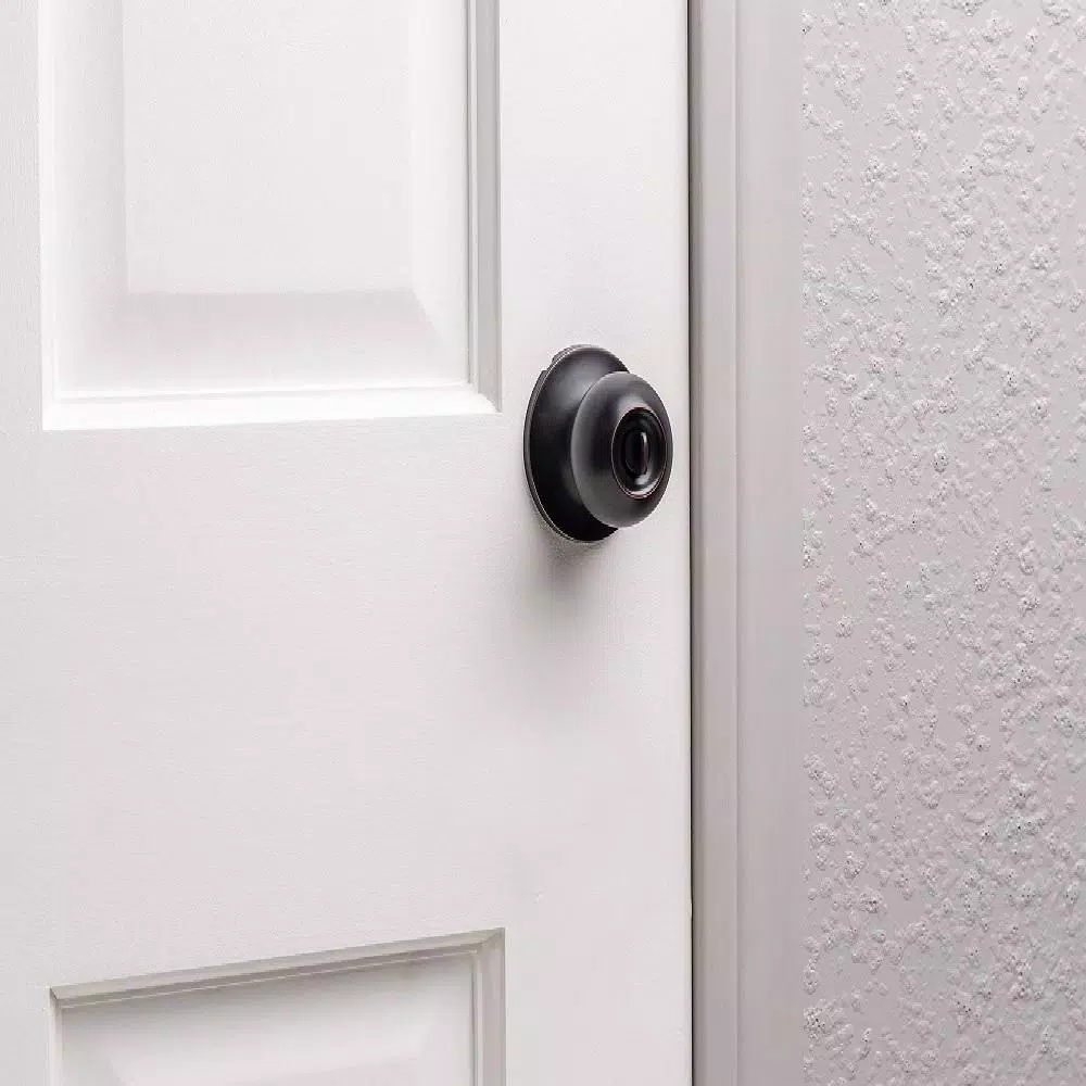Universal Hardware 2-1/8 in. Aged Bronze ANSI Grade 2 Privacy Bed/Bath Door Knob