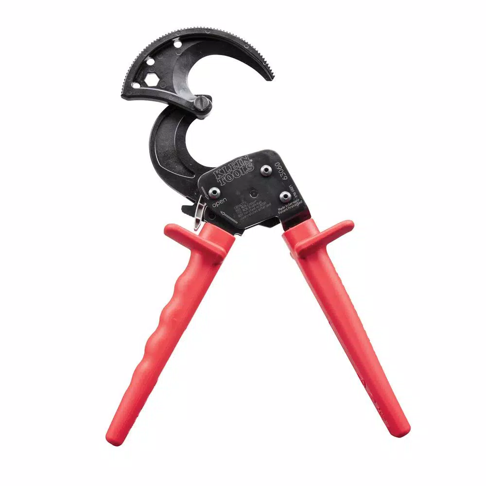 Klein Tools 10-1/4 in. Ratcheting Cable Cutter for Copper and Aluminum Wire