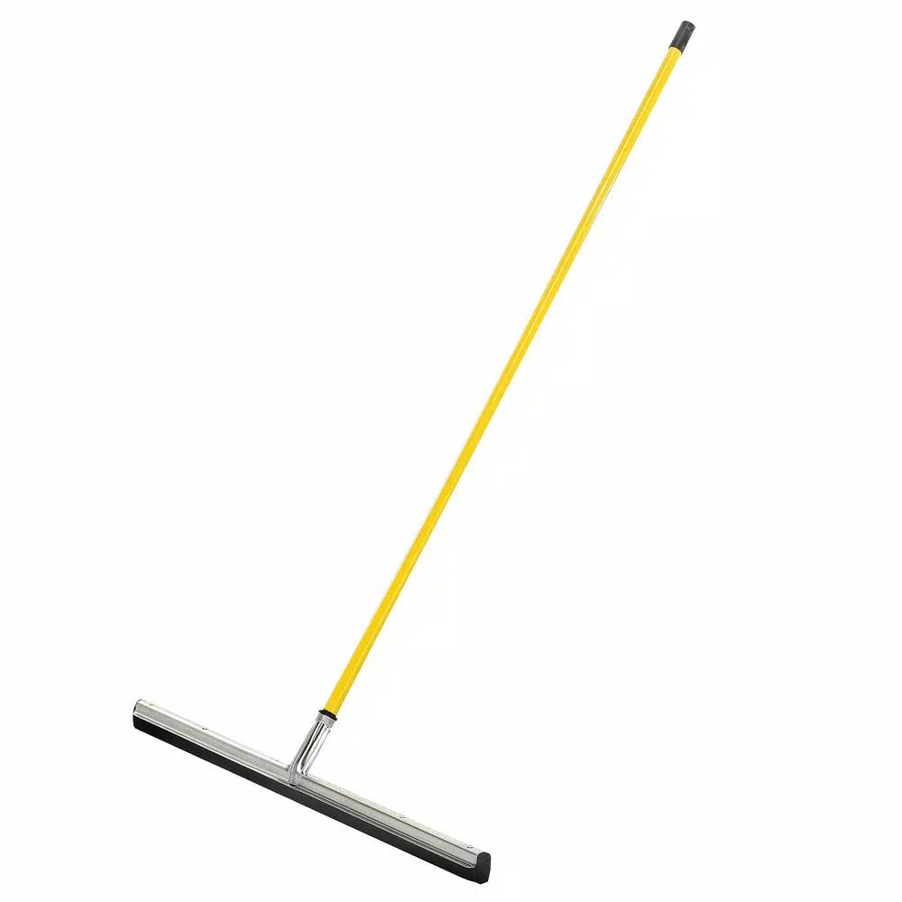 Alpine Industries 30 in. Dual Moss Rubber Professional Locking Floor Squeegee with 50 in. Handle