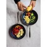 GRANITESTONE Granite Stone Blue 10-Piece Diamond Infused Non-Stick Aluminum Cookware Set with Glass Lids thumbnail 3