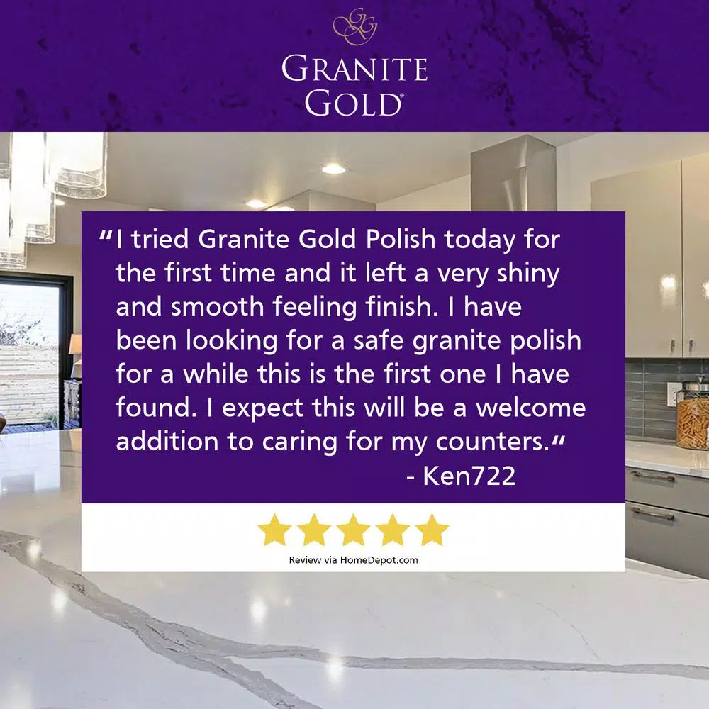 Granite Gold Polish 2-Pack, 24 oz. Spray Bottles for Natural Stone Surfaces