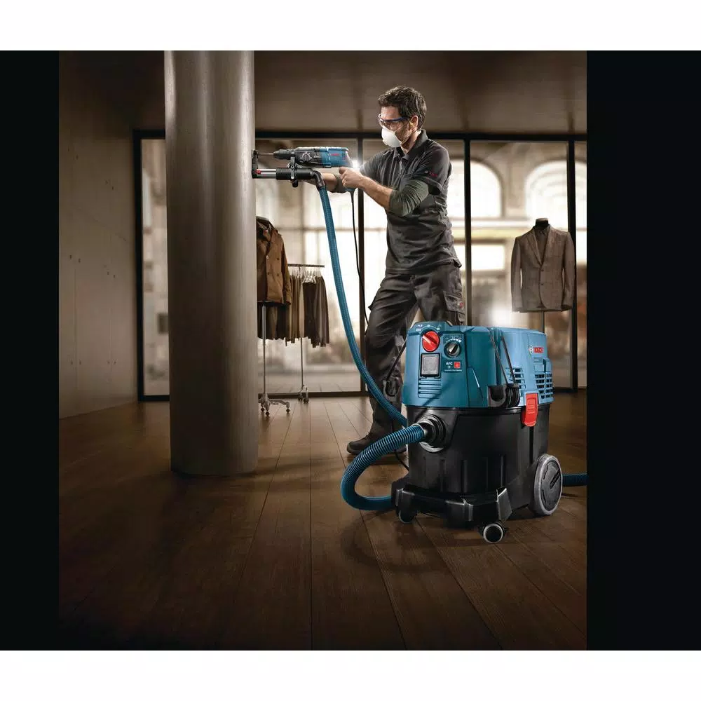 Bosch VAC090AH 9 Gallon Wet/Dry Dust Extractor with Auto Filter Clean and HEPA Filter