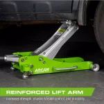 Arcan ALJ2TW 2-Ton Aluminum Floor Jack, Lightweight Service Jack with Dual Pump Pistons thumbnail 6