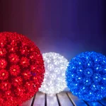 Wintergreen Lighting 6 in. 70-Light LED Cool White Decorative Starlight Sphere thumbnail 3