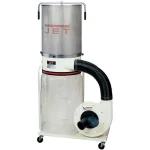JET DC-1200VX-CK1 2 HP 1200 CFM Dust Collector with Vortex Cone and 2-Micron Canister Kit, 230V thumbnail 1