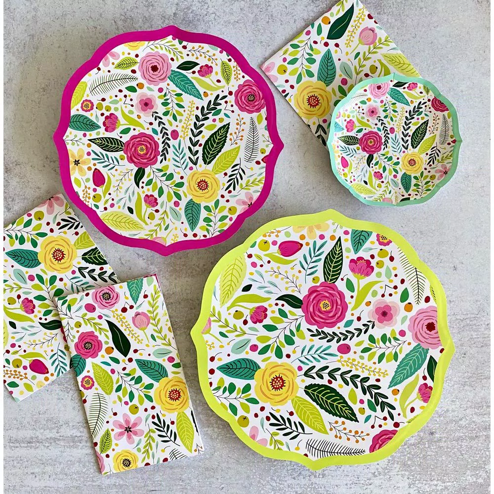Sugar Plum Party Spring Blossoms SugarPlum Collection Cocktail Napkins, 32-Piece Paper Set