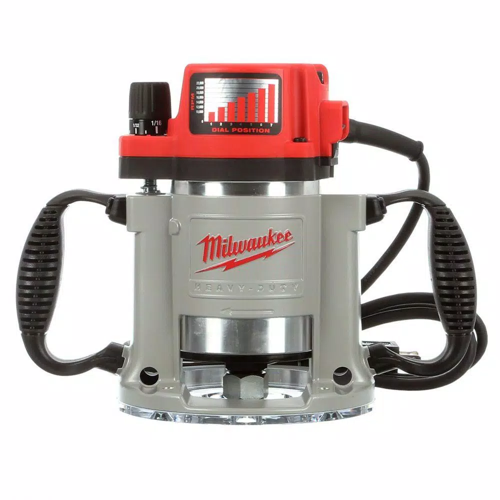 Milwaukee 3-1/2 Max HP Fixed-Base Production Router, 15 Amp, 10,000-22,000 RPM