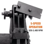 WEN 12 in. x 18 in. 5-Speed Benchtop Wood Lathe, 4.5 Amp thumbnail 10