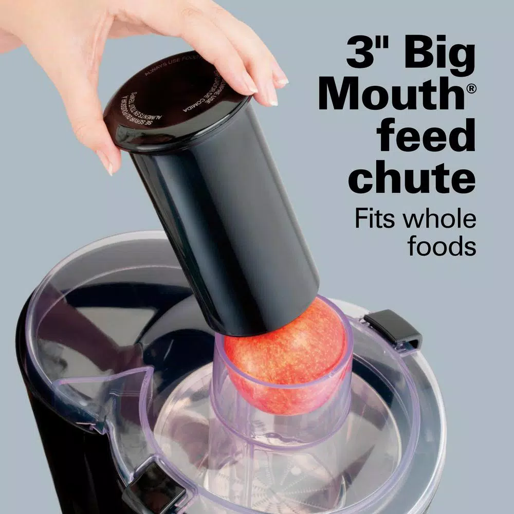 Hamilton Beach Big Mouth Plus 2-Speed Centrifugal Juicer, 40 oz Capacity, Stainless Steel