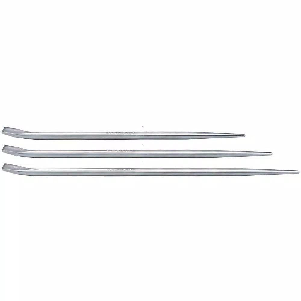 Mayhew 3-Piece Plated Rolling Head and Alignment Pry Bar Set