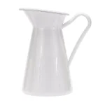 Golden Rabbit 3 Qt. White Enamelware Pitcher, Porcelain-Enameled Steel thumbnail 1
