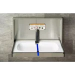 Foundations Horizontal Surface Mount 304 Stainless Steel Baby Changing Station thumbnail 6