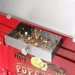 Great Northern Princeton 8 oz. Antique Red Popcorn Machine with Cart, Commercial Quality Oil Popper thumbnail 3