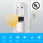 Costway Premium Top Loading Water Dispenser with Built-In Ice Maker, Hot & Cold Tri-Temp, White thumbnail 5