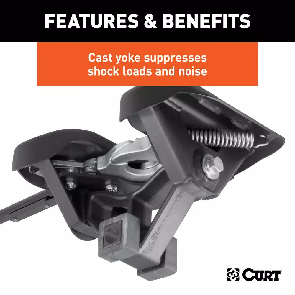 CURT A20 5th Wheel Hitch with R20 Roller and Ram OEM Puck System Adapter, 20,000 lbs. Capacity