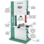 Grizzly Industrial 24-Inch Industrial Vertical Bandsaw, 7-1/2 HP, 3-Phase, 220V/440V thumbnail 2