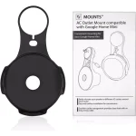 Wasserstein AC Outlet Mount for Google Home Mini, Black (2-Pack) thumbnail 5