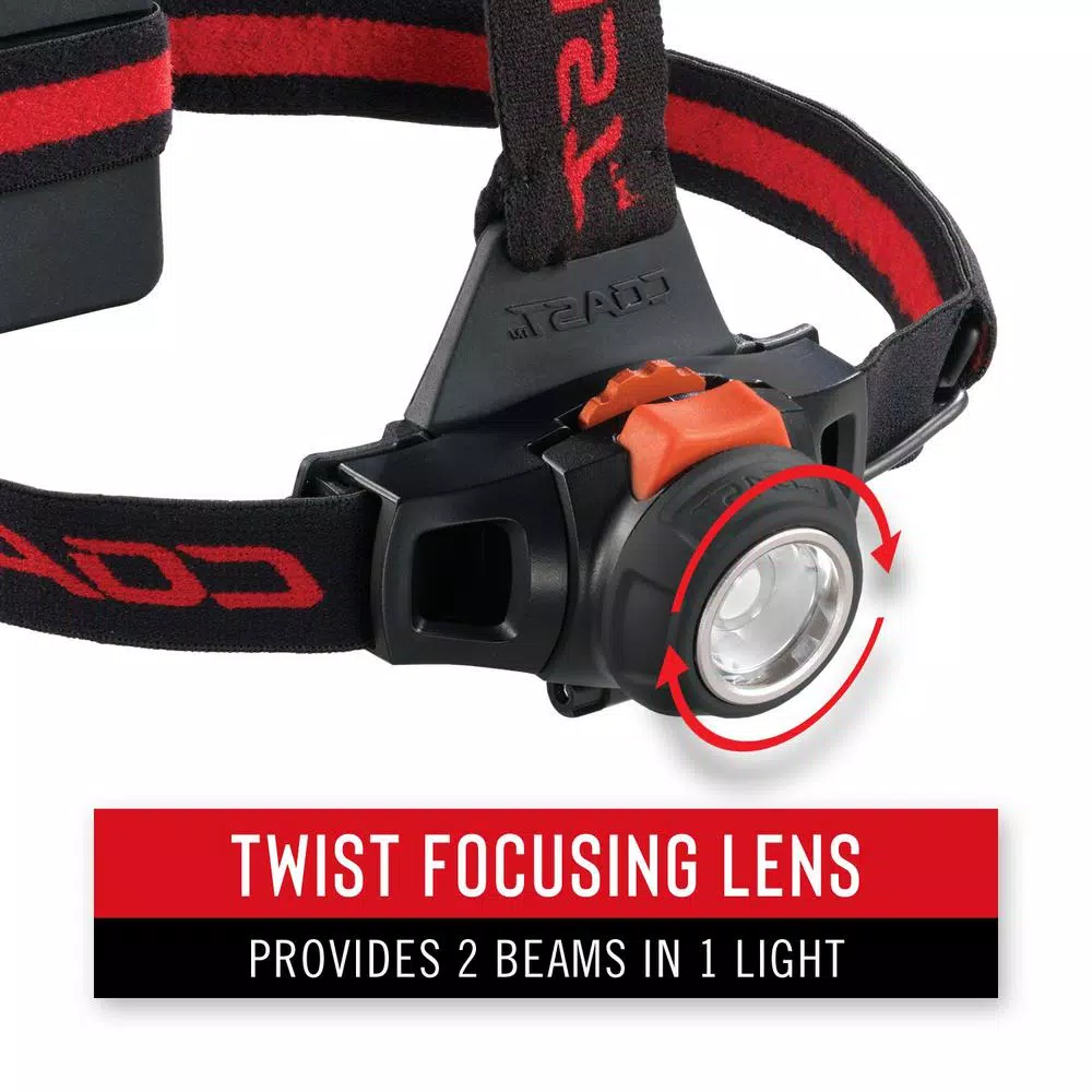 Coast HL7 305 Lumens Focusing LED Headlamp with Variable Light Control