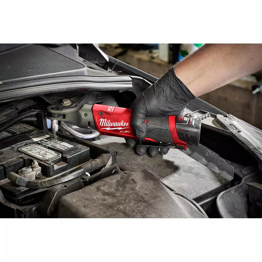 Milwaukee M12 FUEL 12V Cordless 3/8 in. Ratchet & 1/4 in. Stubby Impact Wrench Combo Kit with (2) 3.0 Ah Batteries