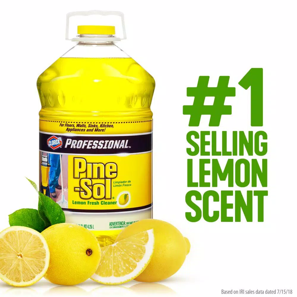 Clorox Disinfecting Bleach & Pine-Sol Professional Lemon Fresh Multi-Surface Cleaner Bundle (4-Pack)