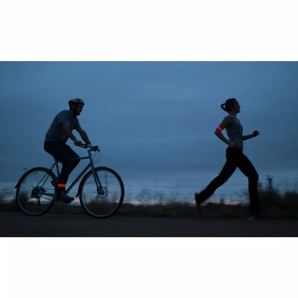 Nite Ize SlapLit Neon Yellow LED Slap Wrap - Reflective Nighttime Visibility Band