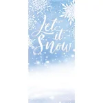 My Door Decor Let It Snow Christmas Front Door Mural Sign, 36 in. x 80 in. thumbnail 1