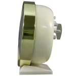 Equity by La Crosse 4 in. Round Analog Wind-Up Bell Metal Alarm Clock - Gold thumbnail 4