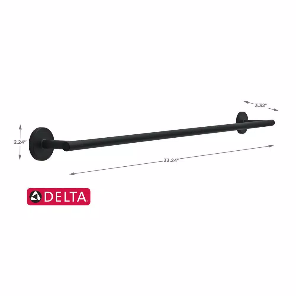 Delta Lyndall 30 in. Towel Bar, Matte Black