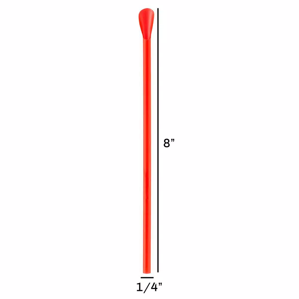 Great Northern Popcorn Company Red Spoon Straws, Plastic, 200 Count Case