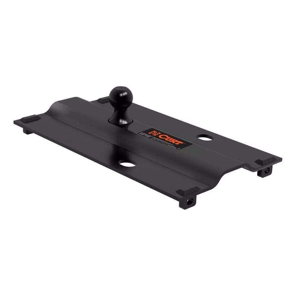CURT Bent Plate 5th Wheel Rail Gooseneck Hitch with 2-5/16" Offset Ball
