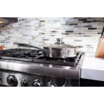 Swiss Diamond Premium Clad 5.3 qt. Stainless Steel Saute Pan with Glass Lid, 12.5 inch thumbnail 2
