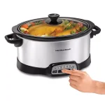 Hamilton Beach 7 Qt. Programmable Stainless Steel Slow Cooker with Built-In Timer and Temperature Settings thumbnail 5