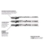Bosch Bi-Metal T-Shank Jig Saw Blade Assortment for Laminate Flooring and Plywood, 3-Pack thumbnail 2