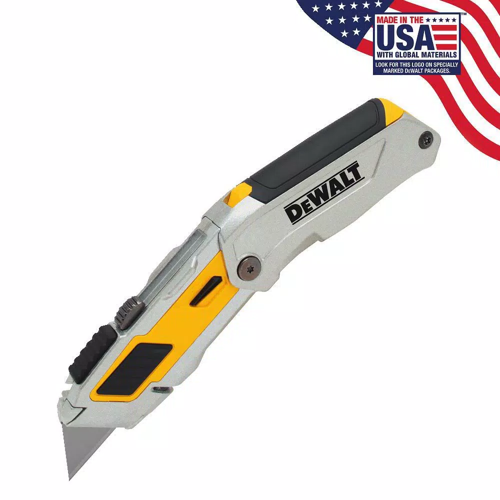 DEWALT DWHT10296 Folding Retractable Utility Knife with Blade Storage