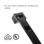 TR Industrial 8.9 in. Ultra Heavy-Duty UV Resistant Cable Ties, 250 lb. Tensile Strength (50-Pack) thumbnail 3