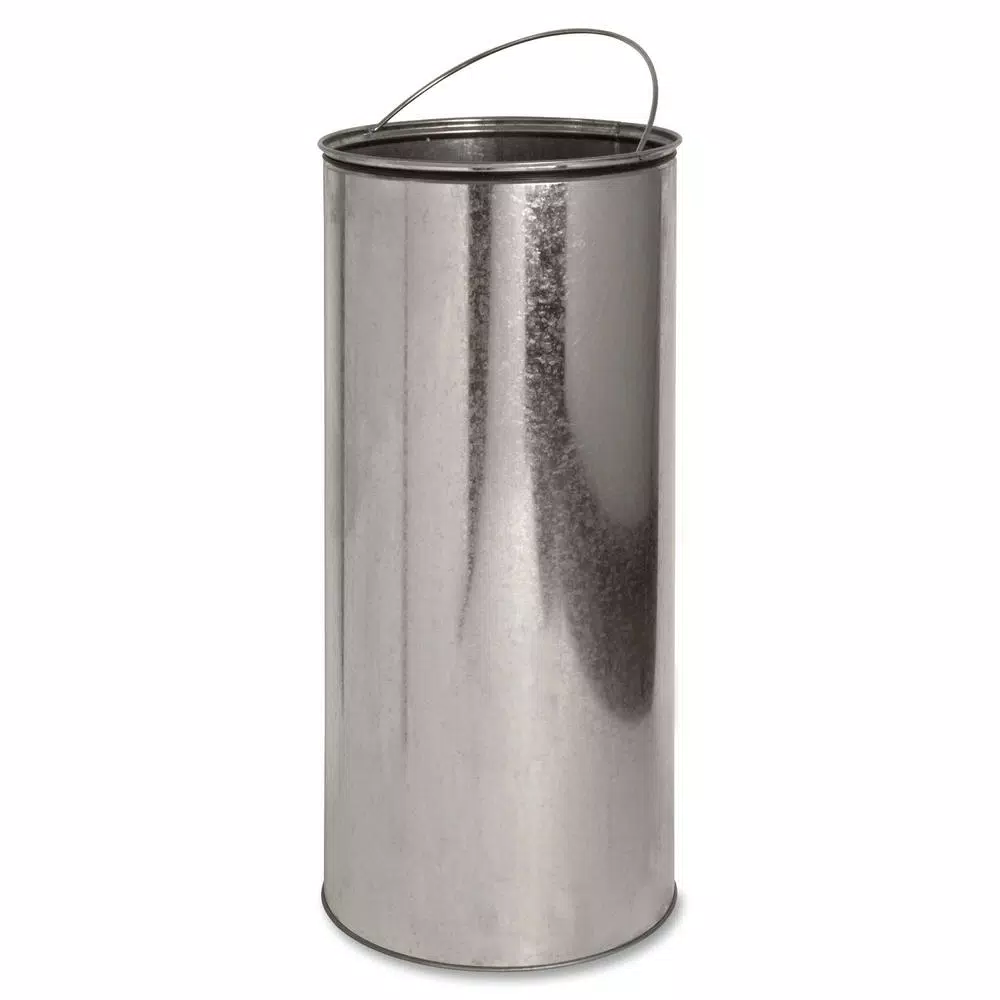 Genuine Joe 13.5 Gal. Stainless Steel Round Top Pedal Trash Can with Galvanized Liner