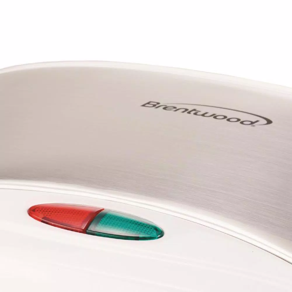 Brentwood Appliances TS-246 750W Nonstick Panini Press and Sandwich Maker, White