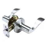 Toledo Fine Locks Jaen Satin Stainless Steel Passage Lever Set, Wave Style thumbnail 1