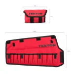 TEKTON 12-Pocket Stubby Combination Wrench Roll-Up Pouch, 8 mm to 19 mm thumbnail 4
