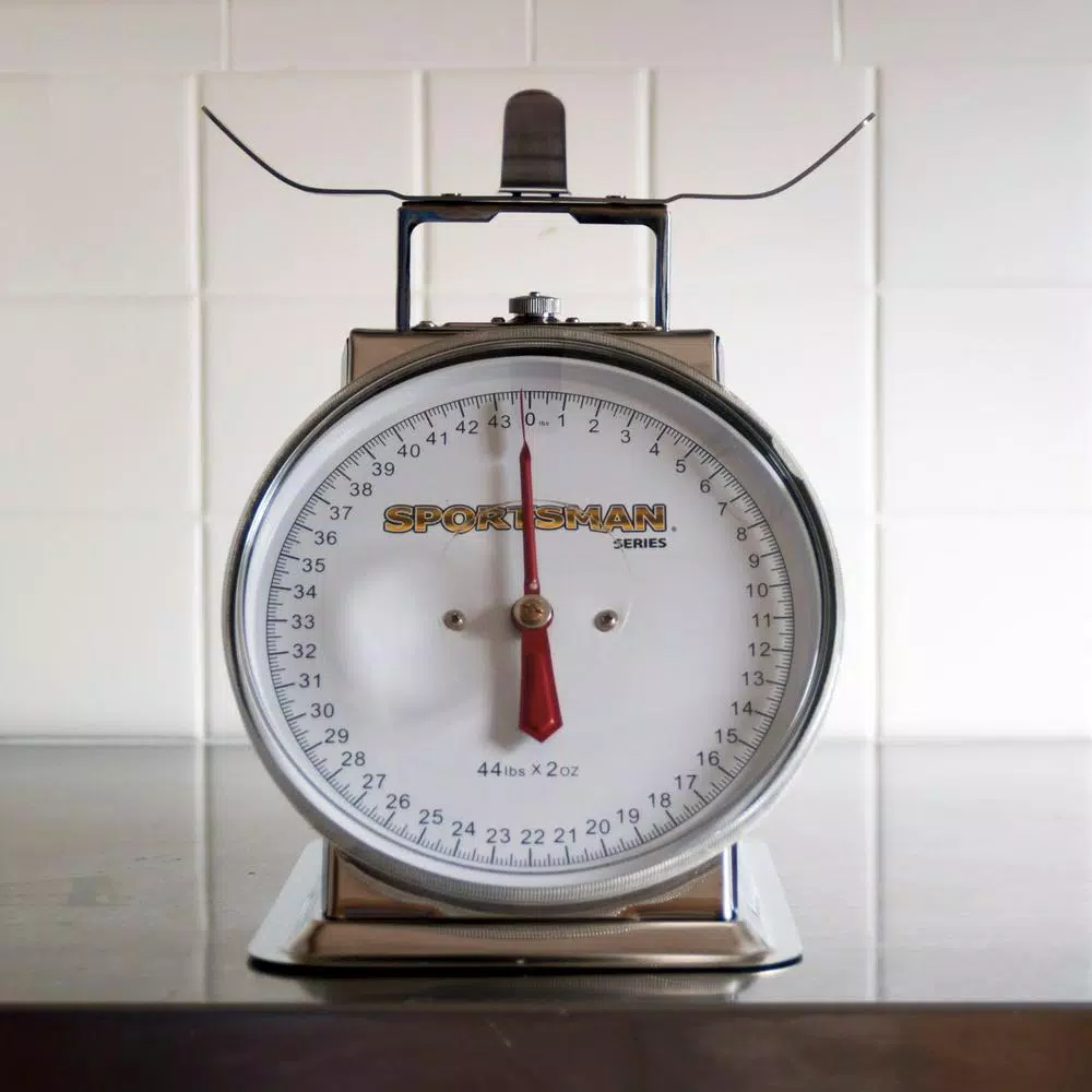 Sportsman Series 44 lb. Stainless Steel Analog Food Scale with Removable Bowl