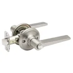 Copper Creek Zane Contemporary Satin Stainless Steel Privacy Lever, Interior Residential Door Handle thumbnail 1