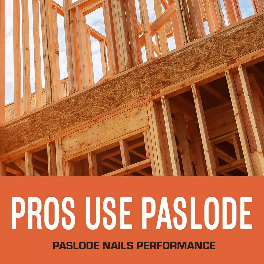Paslode 30-Degree Brite Smooth Paper-Taped Framing Nails with Compact Framing Nailer Pallet Deal
