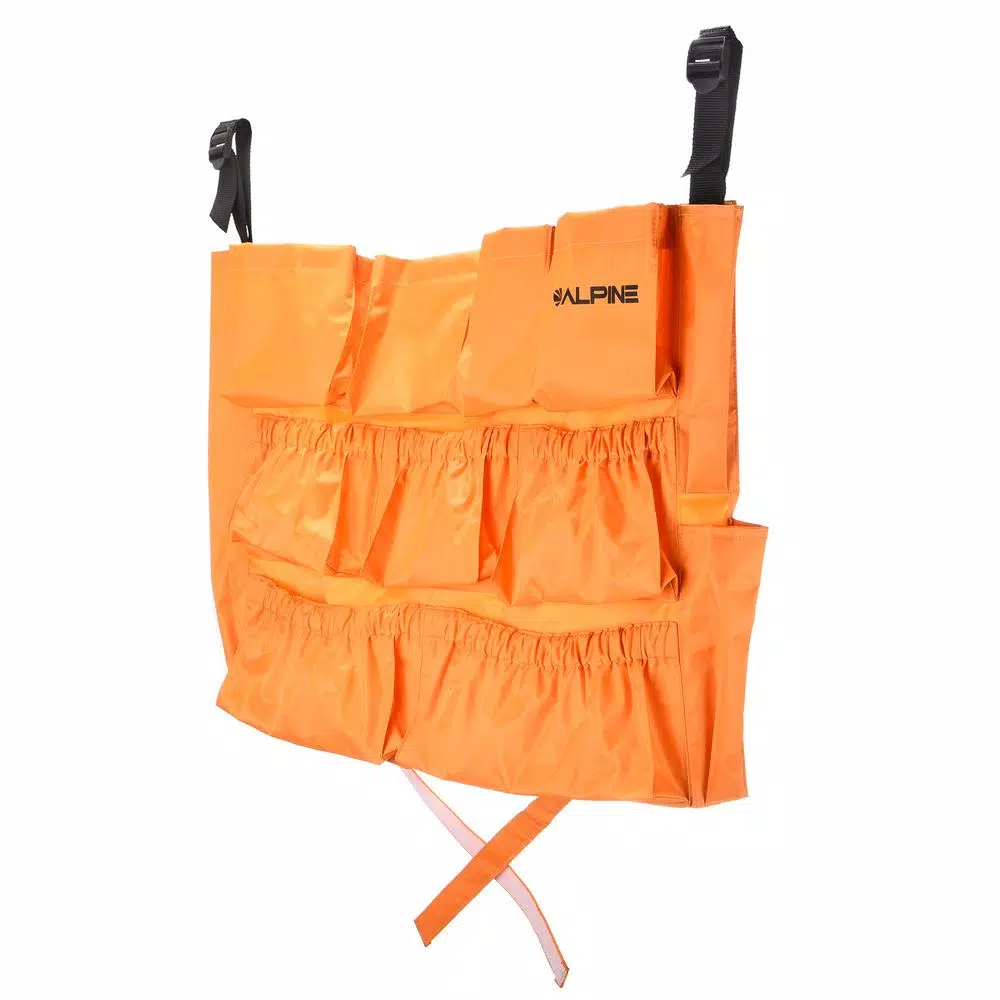 Alpine Industries 12-Pocket Trash Can Caddy Bag for 32-44 Gal. Bins